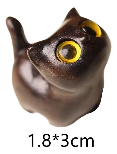 5 Estatua De Gato, Figura De Madera, Adorno, Estilo D