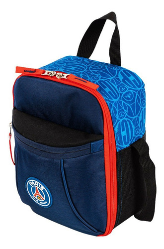 Mochila De Carrinho G Lancheira Estojo Psg Play Cor Azul Desenho Do Tecido Lisa