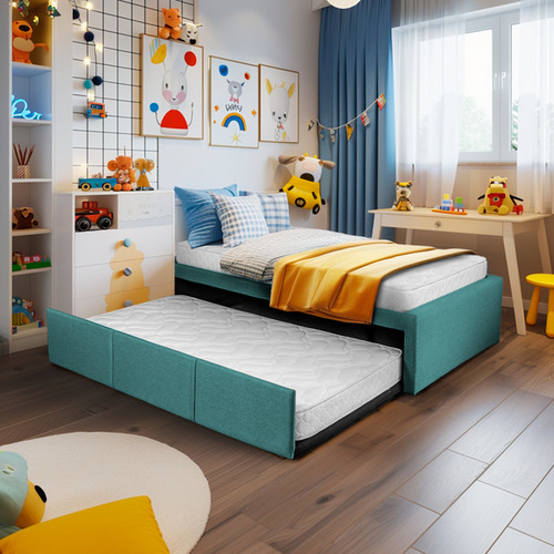 Cama Doble Individual Azul | Atlas Cama Doble Azul