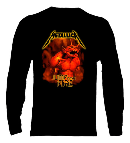 Polera Manga Larga Metallica - Ver 33 - Jump In The Fire