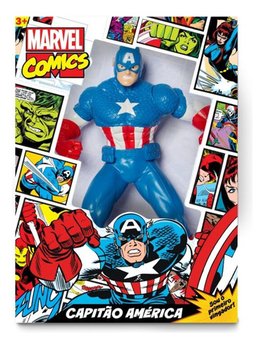 Muñeco Capitán América Comics- 50 Cm- Colección- Original-