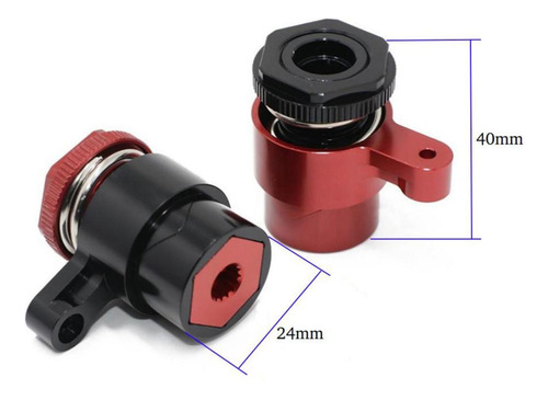 Servo Saver Cnc Aleación De Aluminio Descarga Servo Rojo