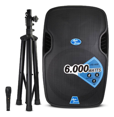 Cabina Activa Audio Sound As600+ 6000 Watts Bluetooth TriPod