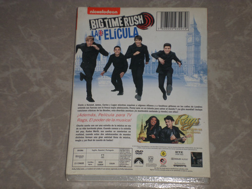 Big Time Rush La Pelicula/rags El Poder De La Musica-dvd 2x1 (Usado)