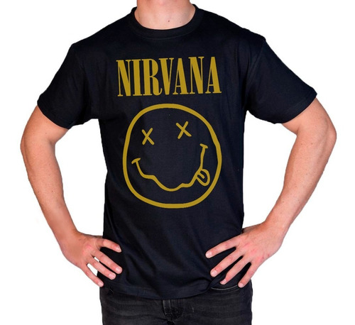 Camisetas Remeras Nirvana Disponible En Todas Las Talles