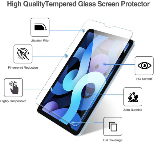 Vidrio Templado Pantalla iPad Air 4 (2020) 10.9 Original+kit