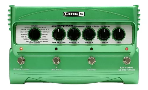 Pedal de efecto Line 6 Stompbox Modeler Delay Stompbox Modeling DL4 verde