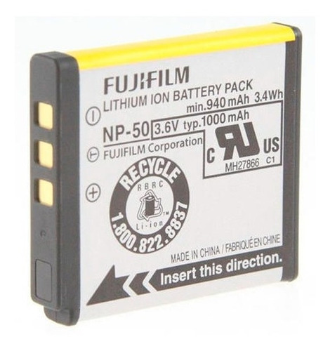 Bateria Fuji Np-50a  F100fd F200exr F300exr F50fd F70 Np50a