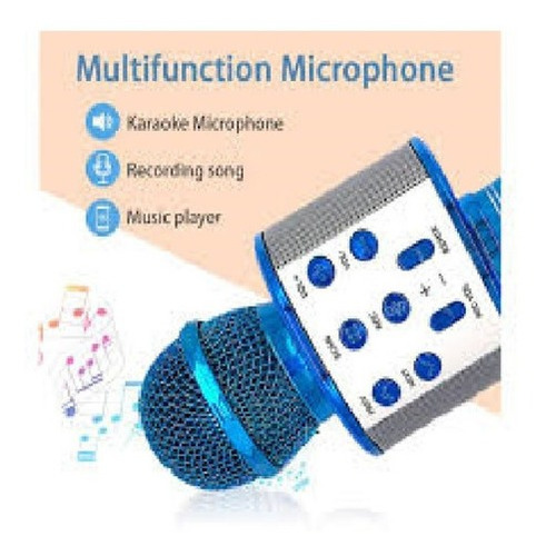 Micrófono Parlante Karaoke Bluetooth Inalámbrico Colores