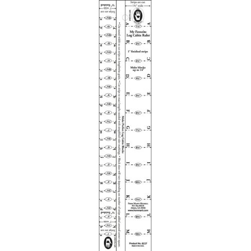 Regla De Cabaña De Troncos, 1/2 Pulgada Y 1 Pulgada