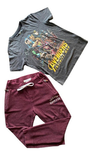 Combo Niño Talle 8 Deportivo Jogging Hym + Remera Old Navy