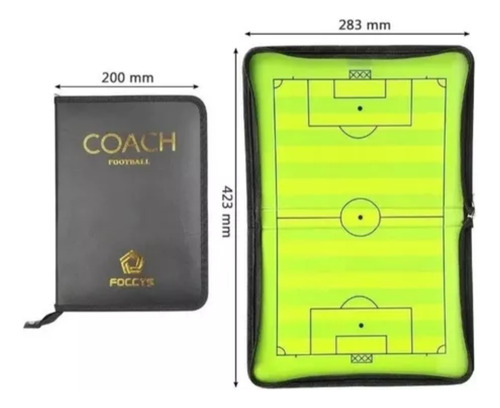 Tabla Pizarra Táctica Futbol Imantada Fibron Magneticas Verde