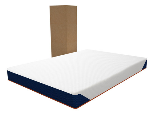 Colchon Matrimonial Basic Confort Drjoohn Ergonómico 18 Cm Color Blanco