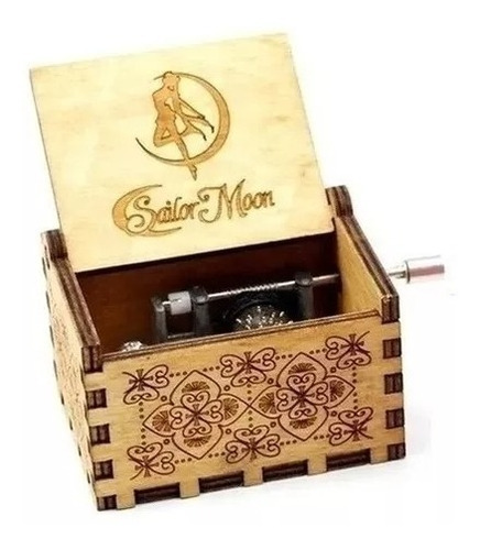 Caja Musical Sailor Moon De Madera 