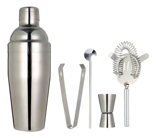 Coctelera Profesional Set Inoxidable Utensilio Bar Pub