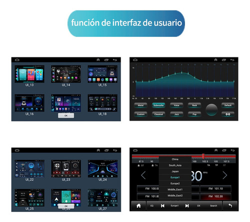 Radio De Coche De 9 Pulgadas Con Carplay 2 Gb+32 Gb Gps Wifi