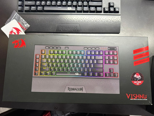 Teclado Mecanico Inalambrico Gamer Redragon Vishnu K596 Dual Negro Inglés Us (Usado)