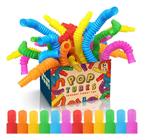 Mini Pop Tubos Fidget Toy 24 Pack, Tubos De 4gnbn