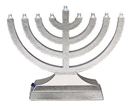 Portavelas Menorah De Janucá Con Led Eléctrico Rite Lite G