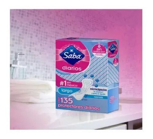 Pantiprotectores Saba Diarios Largos 135 Pzas