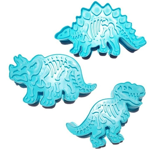 Cortadores Galletas Dinosaurios 3modelos Diferentes Rex Etc