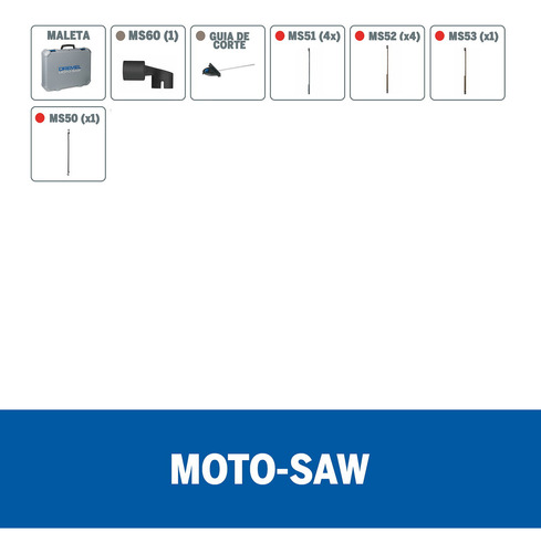 Dremel Moto-saw Con 10 Accesorios + Maletín F013ms20aa