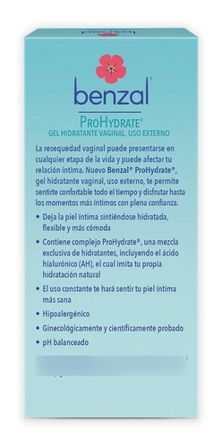 Benzal Gel Hidratante Íntimo Uso Externo Prohydrate