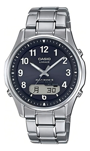 Relogio Casio Lineage Lcw-m100tse 1a2jf Titanium Cor da correia Prateado Cor do bisel Prateado Cor do fundo Preto