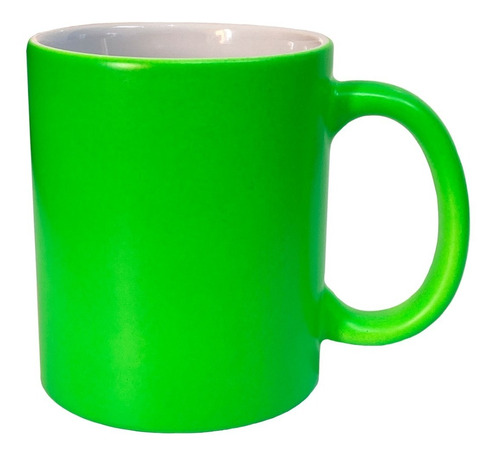 Taza Verde Neon 11oz Sublimar Sublimacion Colormake