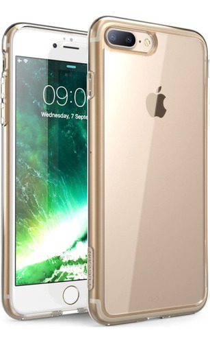 Funda Para iPhone 7 Y 8 Plus, Iblason Clear Gold 