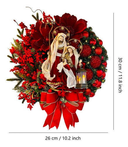 Letrero De Guirnalda Navideña Santo Jesús Guirnalda