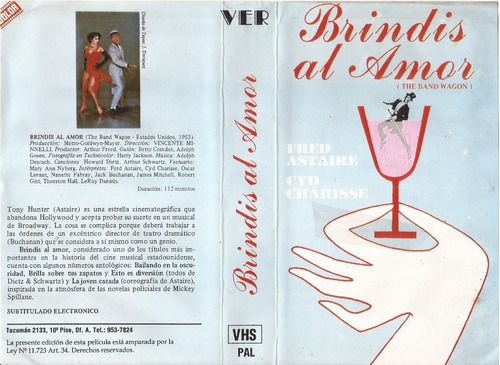 Brindis Al Amor Vhs Fred Astaire The Band Wagon