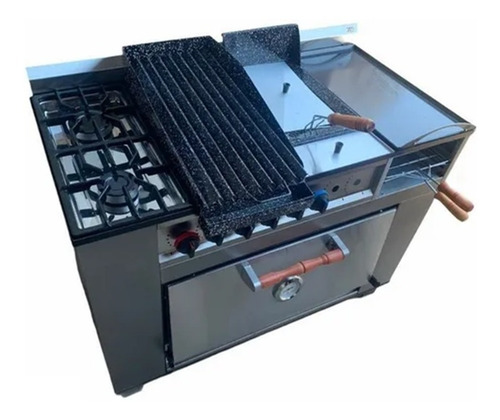 Imagen 2 de 2 de Cocina Tecnocalor 2h Plancha Freidora Parrilla Carlitero