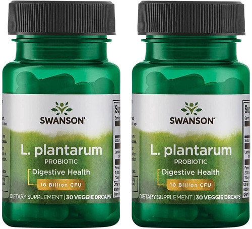 Probiotico Plantarum Swanson 30cap Pack 2x Envio Gratis