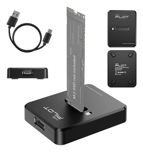 Estación De Acoplamiento M.2 Nvme Y Sata A Usb C, Adaptador 