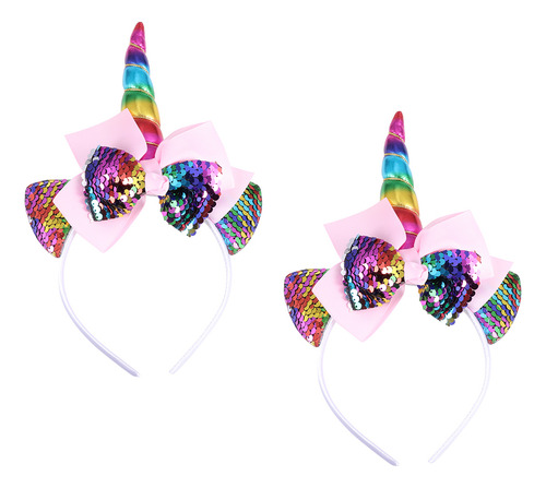 Exquisitos Aros De Pelo Con Forma De Lazo, Unicornio Y Oreja
