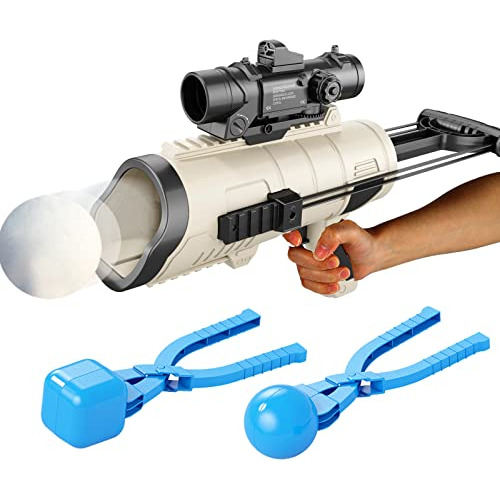 Snowball Blaster Gun, Round Snowbl Shaper And Launcher,...