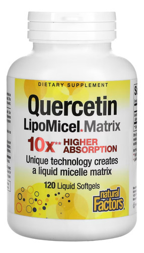Natural Factors Quercetin Lipomicel Matrix X 60 Cáps