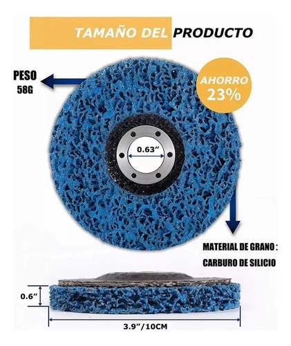 5 Discos Abrasivos Para Desoxidação E Polimento De Metal