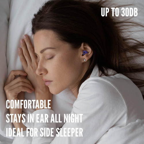 Tapones Para Dormir Calm Proteccion Oido Filtro 25db -morado