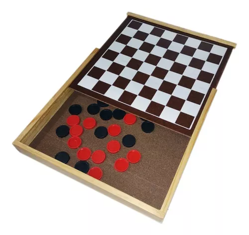 Mundo Carlu  Jogo de Damas e Trilha 30 x 30 cm