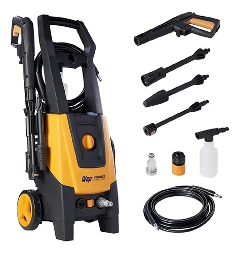 Lavadora De Alta Pressão Wap Combate Turbo 2600 Com Motor De Indução 1700w Amarelo/preto 220v 60 Hz