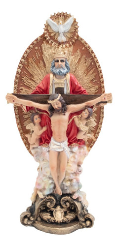Santísima Trinidad Comunión Familiar Imagen De Resina 51cm  