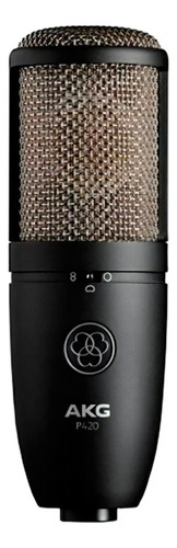 Micrófono de condensador Akg P420, color negro