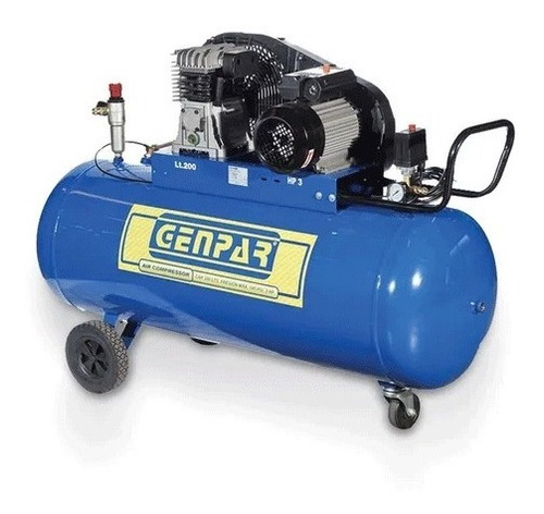 Compresor De Aire 5,5 Hp, Genpar 230/460v. Tanque 200 Litros