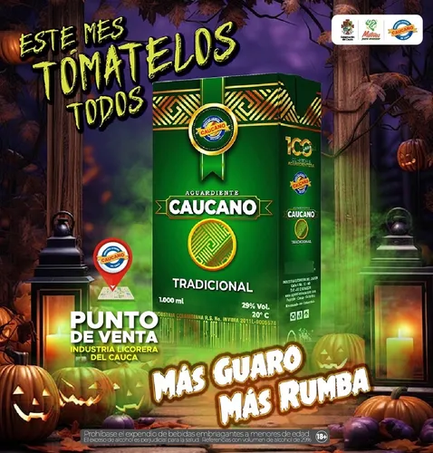 El Mejor Aguardiente Del Mundo Caucano T - mL a $49