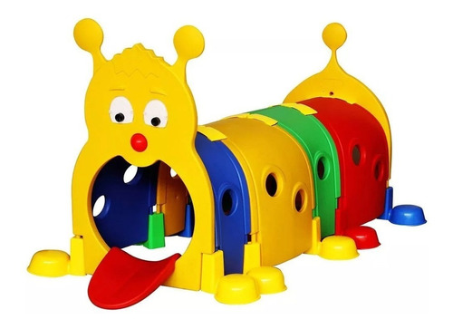 Playground Túnel Centopéia Colorido Brinquedo Infantil 
