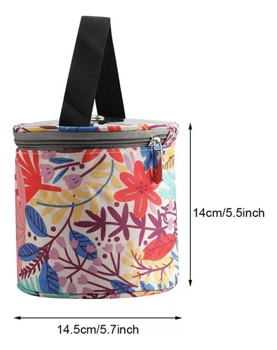 Bolso Impermeable Porta Tejido Lanas Palillos Y Crochet