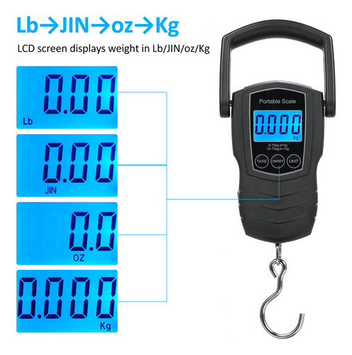 Báscula Digital Grande Con Cinta Métrica Y 4 Unidades, 75 Kg