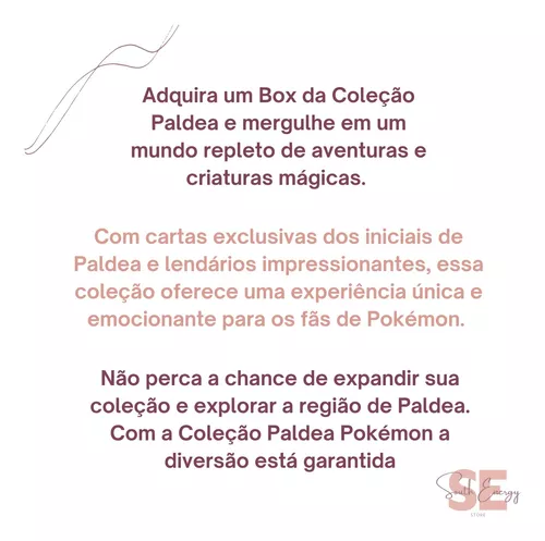 Box Pokémon Coleção Paldea Fuecoco com Broche e Carta Gigante Koraidon EX  Copag